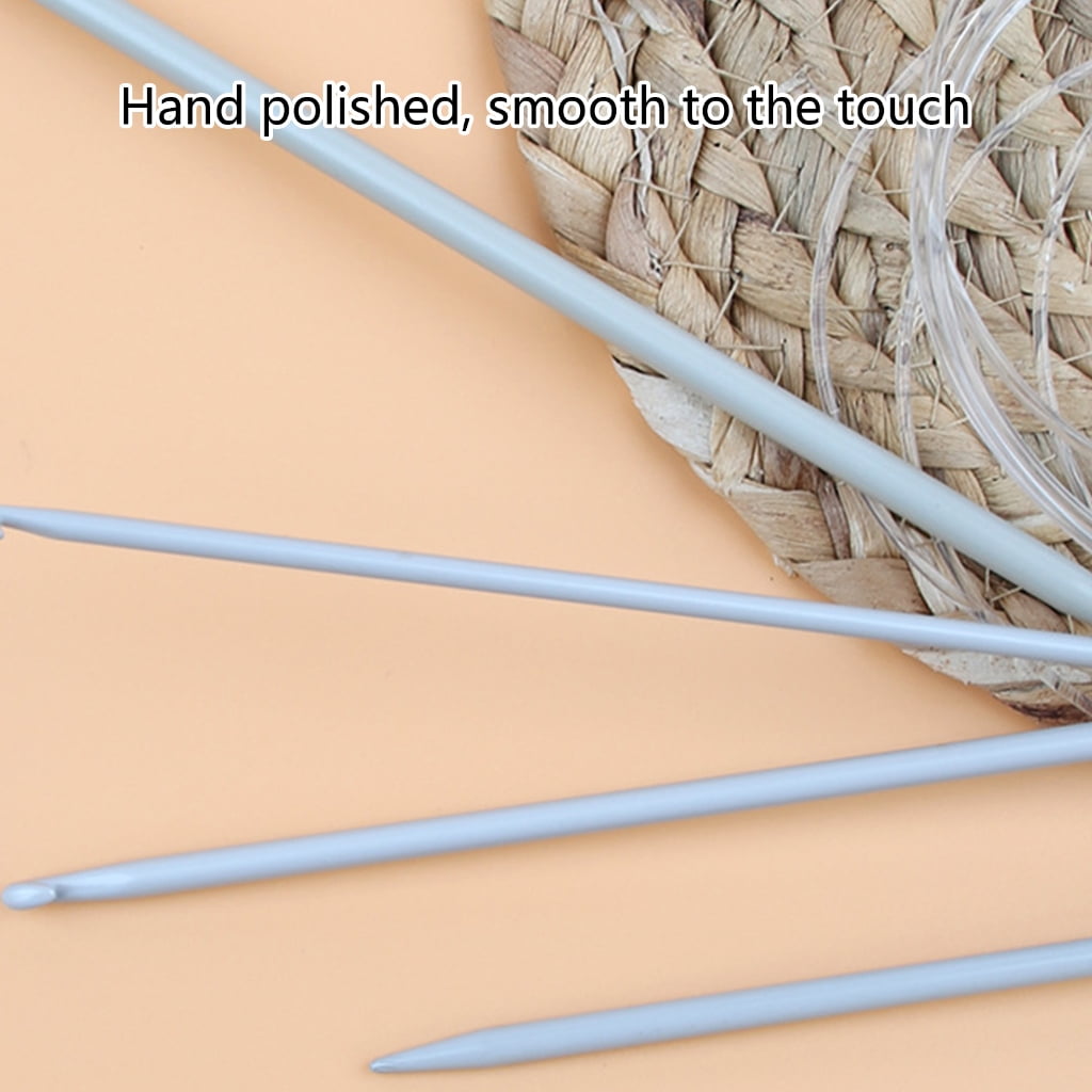 Stainless Steel Circular Knitting Needle Set for Beginners Round Metal Knitting Needle with Loop for Hat Blanket