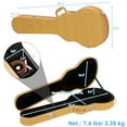 thumbnail image 2 of Hard-Shell Electric Guitar Case Durable Wood & Leather With Plush Interior For GLP Style Electric Guitar Yellow, 2 of 13