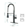 thumbnail image 4 of Touch Kitchen Faucet Brushed Kitchen Faucets with Pull Down Sprayer, Kitchen Sink Faucet, Touch Faucet for Kitchen Sink, Stainless Steel, 4 of 6
