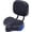 Black + Blue, variant on Oversized Bike Tricycle Seat with Adjustable Backrest, PU High Elastic Sponge High Carbon Steel Ergonomic Saddle, Easy Install Replacement for Exercise Bikes