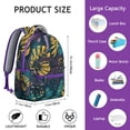 thumbnail image 6 of Hawaii Tropical Wind Palm Leaves Print Backpack for Students: Durable Lightweight Laptop Daypack, Large Capacity Bookbag with Padded Sleeve, Perfect Gift for High School College, 6 of 6