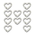 thumbnail image 3 of 10 piezas de anillos de resorte de metal redondos con cierres a presión para correas de bolsos y llaveros plata, 3 of 8