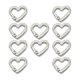 thumbnail image 3 of Anillos de resorte de 3/4 pulgadas Sunnimix 10 Uds Metal en forma de corazón plata, 3 of 8