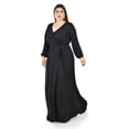 thumbnail image 2 of Vestido elegante de manga larga Roman Fashion /Tallas Extras, 2009 (Negro) negro 40, 2 of 6