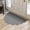 Gray, variant on Custom Shaped Decorative Entryway Mat Personalized Doormat for Front Door Non Slip Indoor Outdoor Absorbent Dirt Trapper Heavy Duty Carpet with Name Monogram House Number