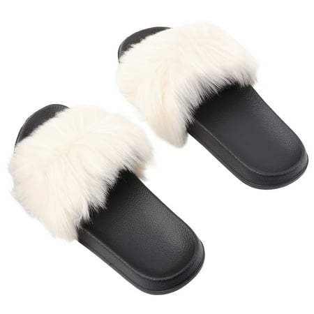 

Women Indoor Slippers Anti-slip Slippers Plush Slippers Women s Beige Slippers Ladies Slippers Winter Slippers Miss