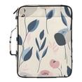 thumbnail image 2 of Haosy Accordion File Organizer Zipper Binder 500 Sheet 6-Tab Expanding File Folder Multi-Pocket 1.2 Inch 3 Ring Abstract Pastel Floral Flower, 2 of 7