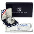 thumbnail image 3 of 1991-S USO $1 Silver Commem Proof (w/Box & COA), 3 of 3