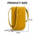 thumbnail image 2 of Bolso para teléfono móvil de PU, bolso pequeño vertical inclinado al hombro, informal, a la moda, sencillo, para mujer, 2 of 5