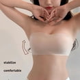 thumbnail image 4 of Sujetador Sin Tirantes Costuras Antiflacidez Anillo De Acero Ropa Interior Cómodo Y Transpirable, 4 of 5