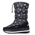thumbnail image 1 of Women's Snow Boots - Winter Solid Color Thick Sole Protective On Footwear for Comfort and Style, 1 of 6