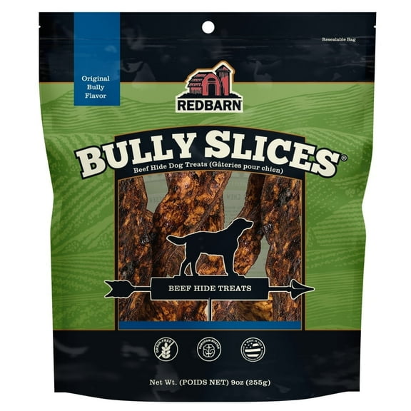 Redbarn Pet Products Bully Slices for Dogs Original Bully Natural Dental Treats 12 Bags