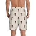 thumbnail image 3 of Kdxio Labrador Retriever Dog Print Mens Sleep Shorts Bottoms Soft Comfy Pajama Wear Pants with Drawstring Pockets, 3 of 7