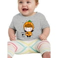 thumbnail image 1 of Cute Pumpkin Costume Girl. T-Shirt Infant -Image by Shutterstock,  12 Months, 1 of 4
