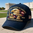 thumbnail image 3 of Eagle & Liberty–United States 250th Anniversary Hat,Patriotic Baseball Cap With Bald Eagle, 3 of 3