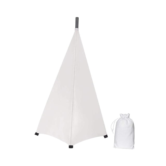 Funda para soporte de altavoz de DJ Light, fácil de usar, altura ajustable para eventos y conciertos. Blanco 2 Lados