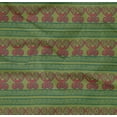 thumbnail image 4 of oneOone Organic Cotton Poplin Twill Fabric Chevron & Swirl Block Printed Fabric 1 Yard 42 Inch Wide, 4 of 4
