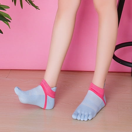

Women low cut ankle show toe socks cotton blend breathable five finger socks