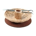 thumbnail image 2 of Soporte de incienso de cerámica, Base quemadora de incienso estable, suministros de bricolaje, adorno de quemador de salvia para centros de mesa de té Beige, 2 of 9