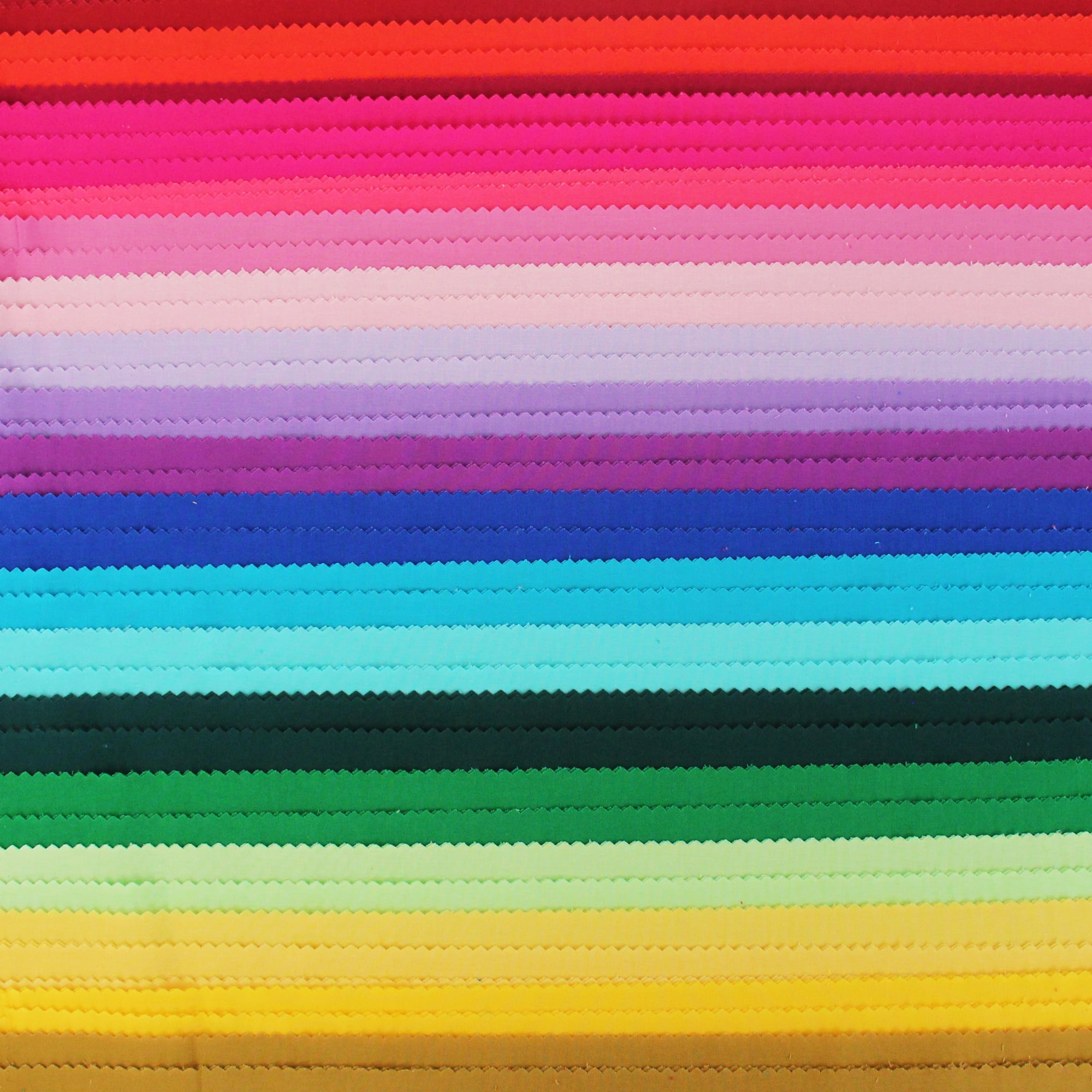 ThreadArt Jelly Roll Fabric Strips for Quilting, Crafting, and Sewing, 40 Precut Fabric Strips in Rainbow Solids, Premium Cotton for Quilts, Crafts, Rugs, Blankets, Clothing and More - Rainbow