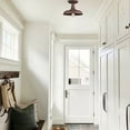 thumbnail image 3 of DANXU Lighting Vintage Industrial Retro Rustic Metal Barn Rust Color Ceiling Light, 3 of 7