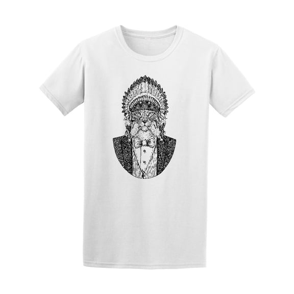 Wild Linx Classy Tribal Cat Tee Men's -Image by Shutterstock