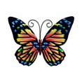 thumbnail image 4 of 4 Piece Metal Butterfly Wall Decor Art Outdoor Outside Indoor Garden Patio Yard Fence 3D Colored Metal Butterflies Sculpture Wall Art / Outdoor Wall Decor, 4 of 10