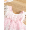 thumbnail image 4 of TSEXIEFOOFU Baby Girl's Romper, Sleeveless Feather Tassel Decorated Lace Embroidered One Piece Romper Dress, 4 of 9
