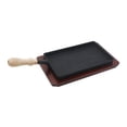 thumbnail image 4 of Plancha de hierro fundido, sartén antiadherente para asar, sartén ergonómica portátil para asar, sartén para huevos, estufas de Gas, Rvs, interiores y, 4 of 8