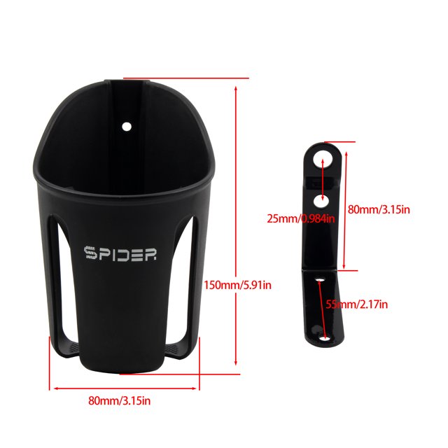 Universal Motorcycle Cup Holder Motorbike Rear View Mirror Installation Kettle Rack High Stability Adjust Free Parts