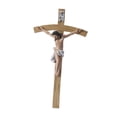 thumbnail image 4 of Pequeña cruz de pared de resina de 32 cm (12,6 pulgadas) que representa a Jesús crucificado, ideal para decorar una capilla o un hogar., 4 of 9