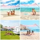 thumbnail image 5 of Toldo para carpa de playa BEW, 3 x 3 m, protección UV UPF 50+, rosa, 5 of 7