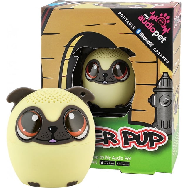 My Audio Pet Mini Haut-Parleur Sans Fil Bluetooth Animal – à Assortir avec un Autre Animal de Compagnie TWS (Power Pup)