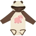 thumbnail image 3 of Inktastic Cute Little Pink Farm Pig Boys or Girls Long Sleeve Baby Bodysuit, 3 of 5