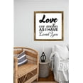 thumbnail image 3 of Eveokoki Love One Another As I Have Loved You Sign 16 Inch, Rustic Farmhouse Decor for the Home Sign, Wall Decorations, Modern Farmhouse Wall Decor, Rustic Wall Hanging Sign with Solid Wood Frame, 3 of 7