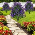 thumbnail image 4 of Yakvarog 17 Inch Spring Artificial Ferns for Outdoors with Ground Stake, Realistic Fake Ferns for Outdoor Planter, Large Fake Fern Artificial Plants Porch Patio Garden Decor, 4 of 6