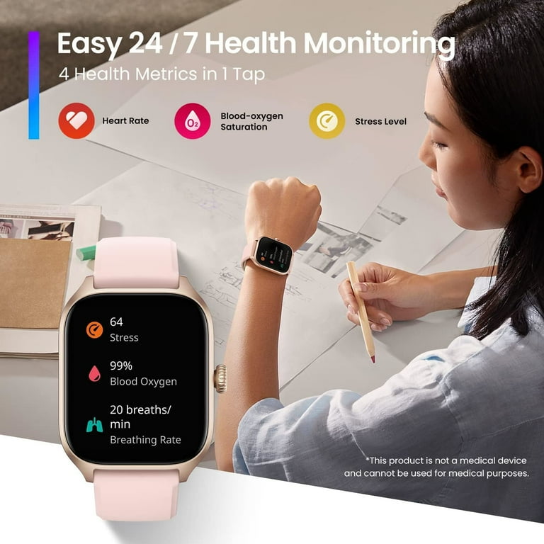 Amazfit GTS 4 A Zepp Brand Heart Rate Fitness & Smart Watch