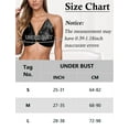 thumbnail image 7 of Aivtalk Sparkly Tops for Women Backless Halter Body Chain Rhinestone Sequin Crop Tank Metallic Adjustable V Neck Vest Shirt Clubwear Rave Outfit with a pair of Sticky Bra Black S, 7 of 7