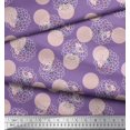 thumbnail image 3 of Soimoi Moss Georgette Fabric Dot,Bird & Fish Kids Printed Craft Fabric by The Yard 42 Inch Wide, 3 of 3