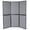Gray, variant on Panel Displays, 6 Panels - Grey Hook & Loop Receptive Fabric - 70-7/8" Tall (T6PNLGY)