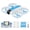 Blue, variant on Contixo F15 Astro Mini Drone with 2.4" Screen Remote – Dual Camera, Live Video Display, Optical Flow Hover