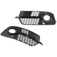 thumbnail image 4 of Fog Light Vent Cover, Front Fog Light Grille Gloss Black Decoration Exterior Trim Pair  For Auto Modification, 4 of 8