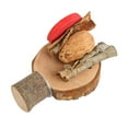 thumbnail image 2 of Bird Cage Perch Platform, Edible Coloring Nutritious Bite Resistant Round Wooden Stand Platform  For Birds S, 2 of 8