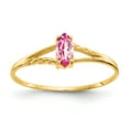 thumbnail image 1 of 14K Yellow Gold Pink Tourmaline Birthstone Ring, 1 of 2