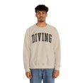 thumbnail image 5 of Diving Diver Sweatshirt Gifts Crew Neck Shirt Long Sleeve Unisex, 5 of 7