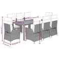 thumbnail image 2 of vidaXL Garden Dining Set Grey, 2 of 6