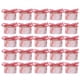 thumbnail image 1 of Juego de 25 piezas para bodas y fiestas: cajas de caramelos hexagonales con embalaje para galletas de chocolate y lazo rosa, 1 of 8
