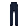 thumbnail image 5 of Iugvhana Womens Casual Jogger Pants Textured Loose Fit Elastic Waist Drawstring Multi Pocket Outdoor Sports Hiking Travel Cargo Pants Navy M, 5 of 8