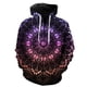 thumbnail image 1 of Sudadera con capucha y cremallera de mandala para hombre, con estampado 3D, estilo hip hop, informal, divertida, unisex, primavera 2024, 1 of 6