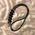 thumbnail image 1 of Time Crossbody Pearl Bow Heart Long Chain Suitable For Phone Case Hanging Rope single Shoulder Hanging Rope Decoration Piano Black Other, 1 of 6